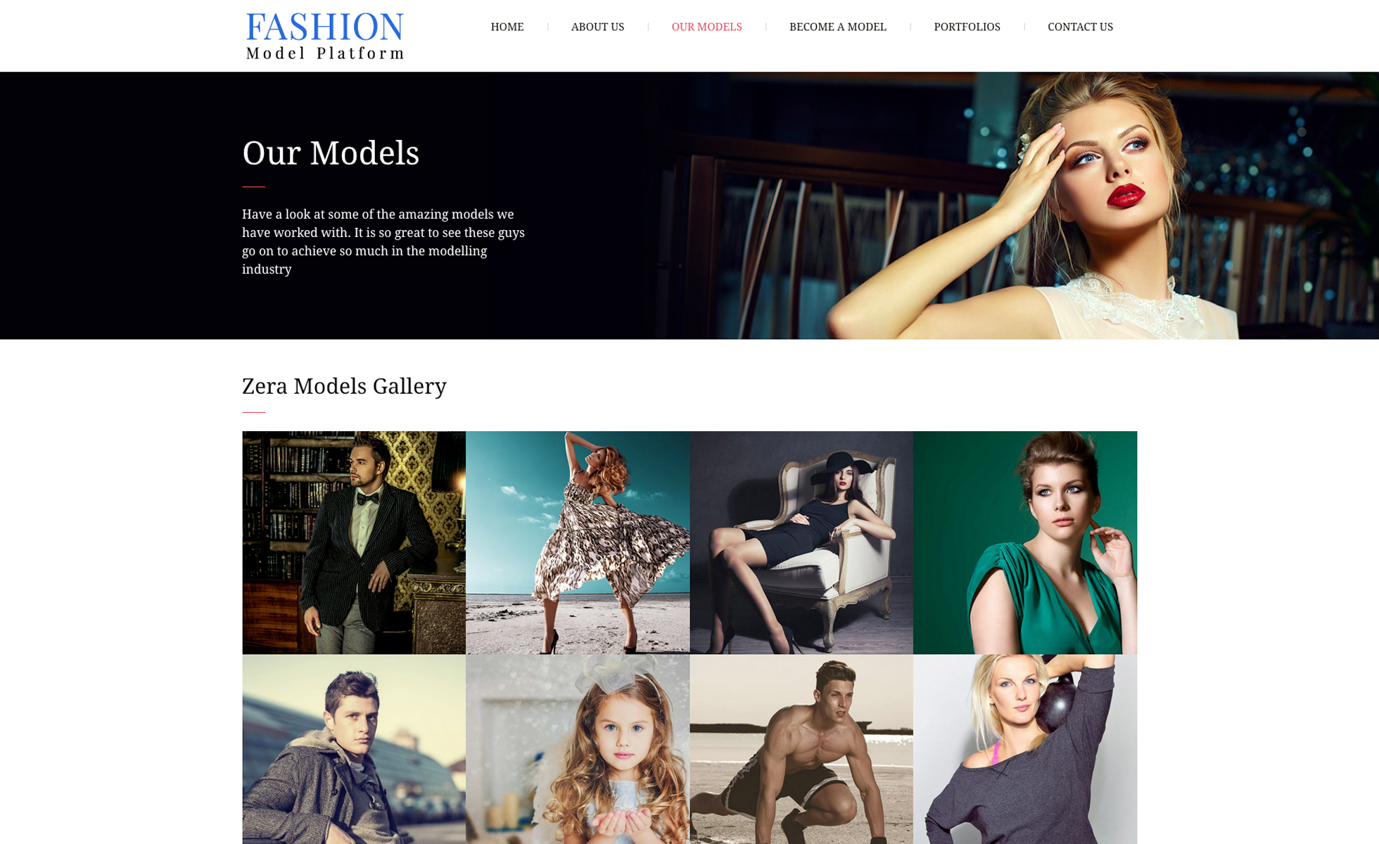 zera models website image 4