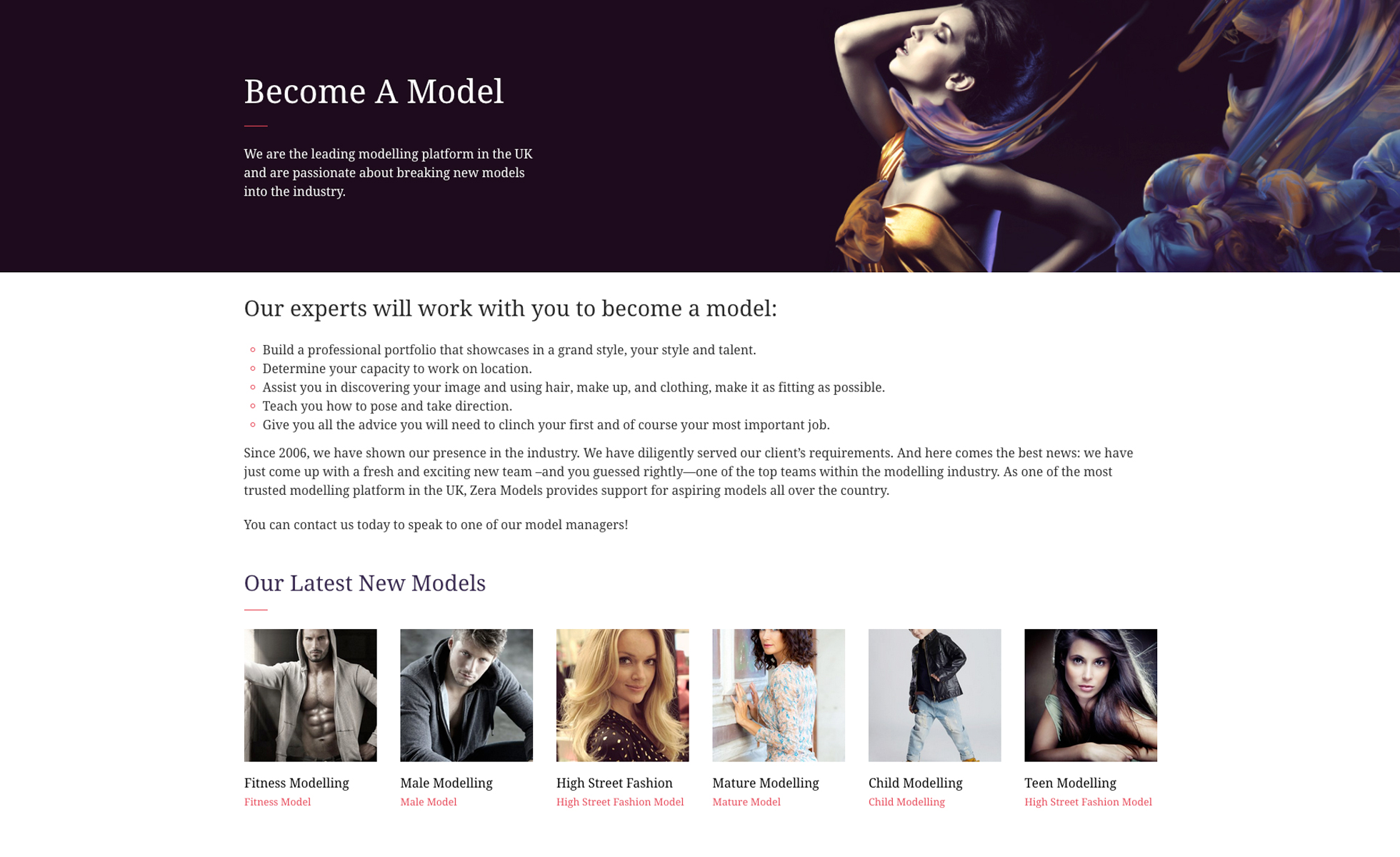 zera models website image 5